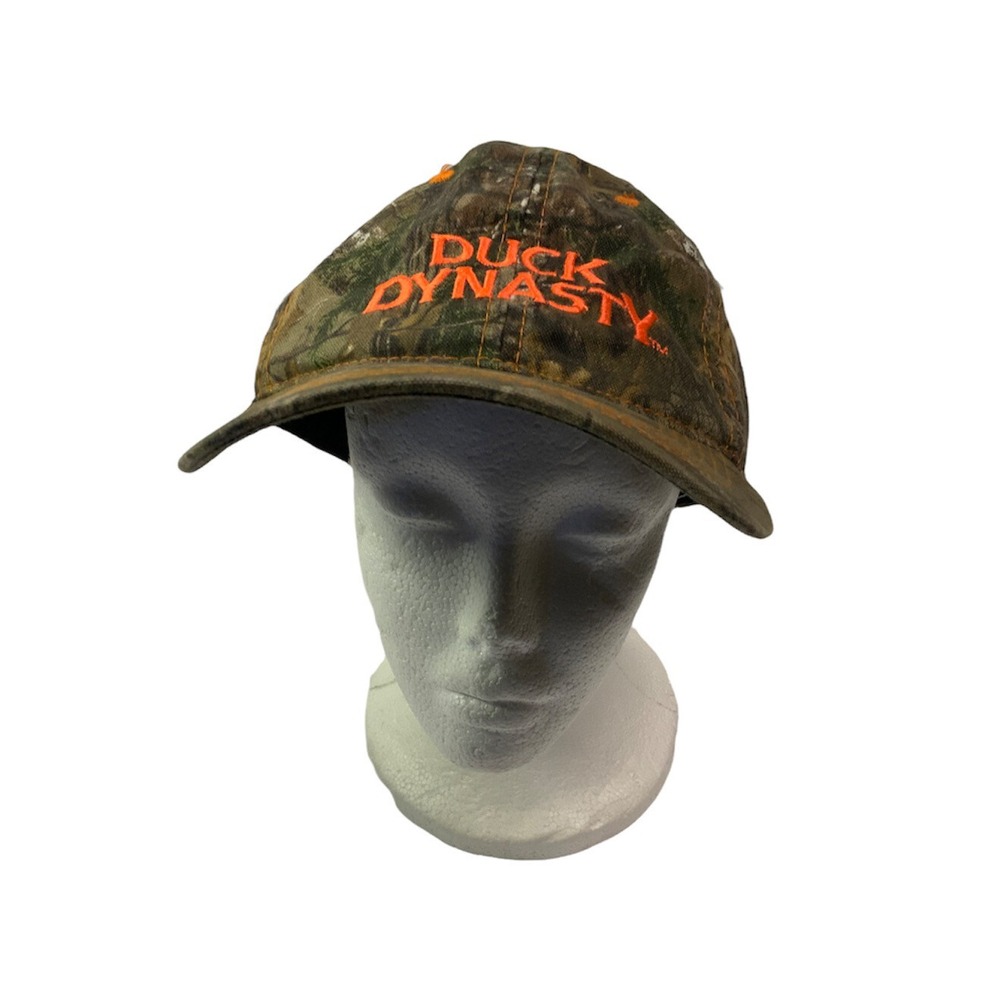 DUCK DUNASTY Hat Baseball Ball Cap ADJUSTABLE Adult Camouflage Embroidered
